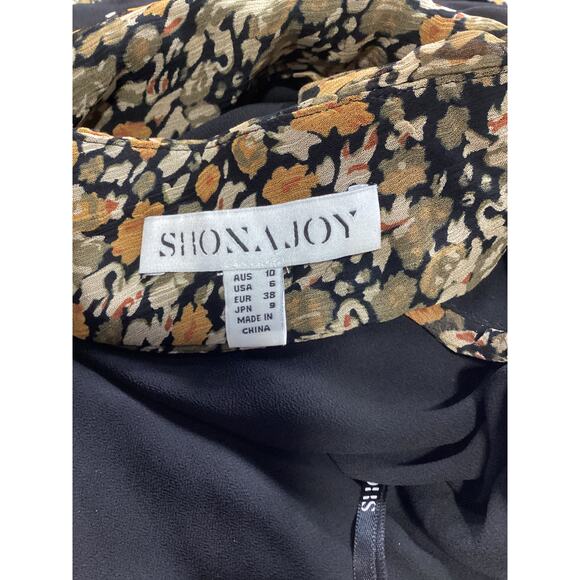 Shona Joy 'Paloma' Brown High Neck Cut Out Chiffon Midi Dress Size 6 - Picture 4 of 4